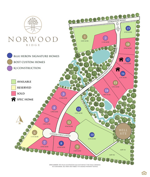 Norwood Ridge site plan