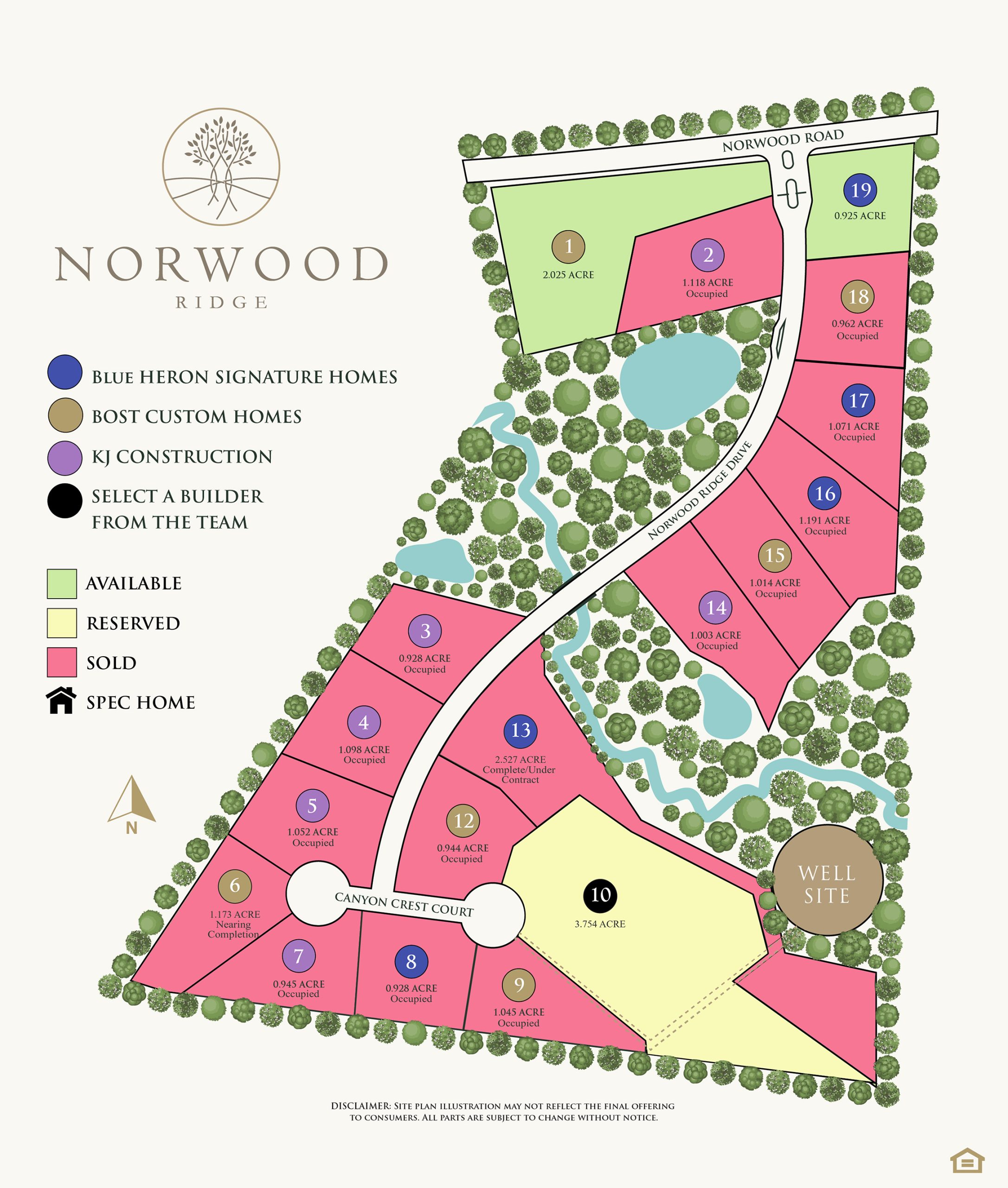Norwood Ridge site plan